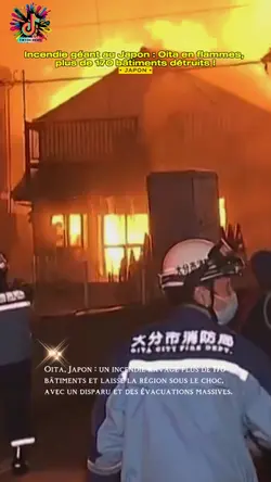 Incendie Japon Oita