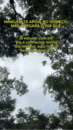 Ninguém te apoia