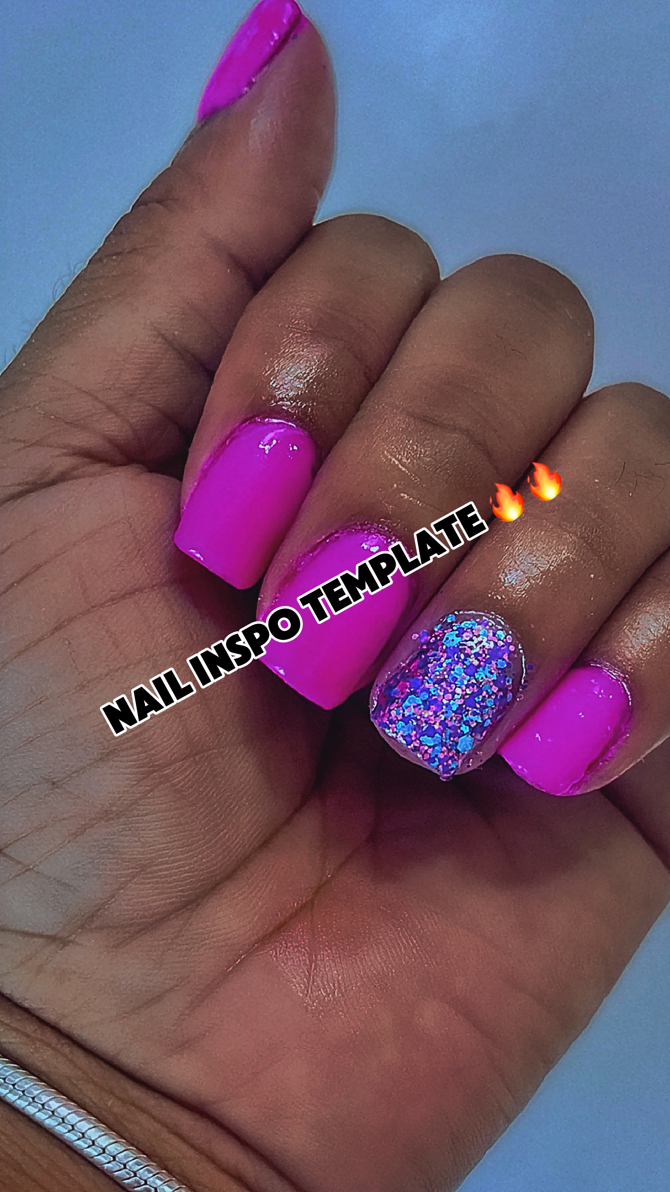 Plantilla de inspiración de uñas
