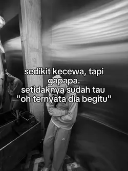 sedikit kecewa 