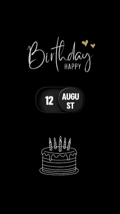 BIRTHDAY 12 AUGUST