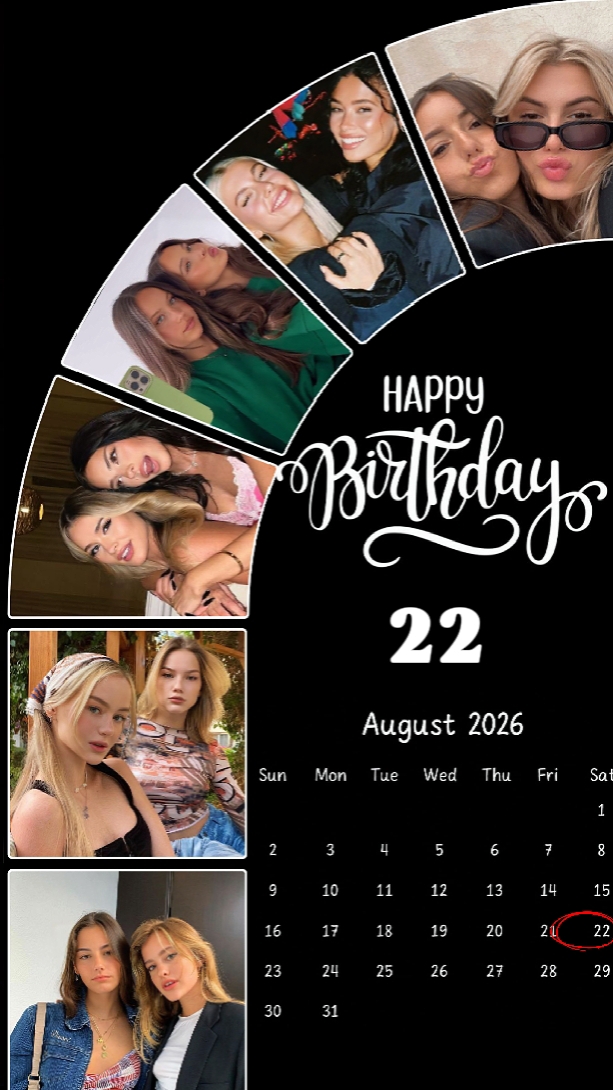 BIRTHDAY 22 AUGUST