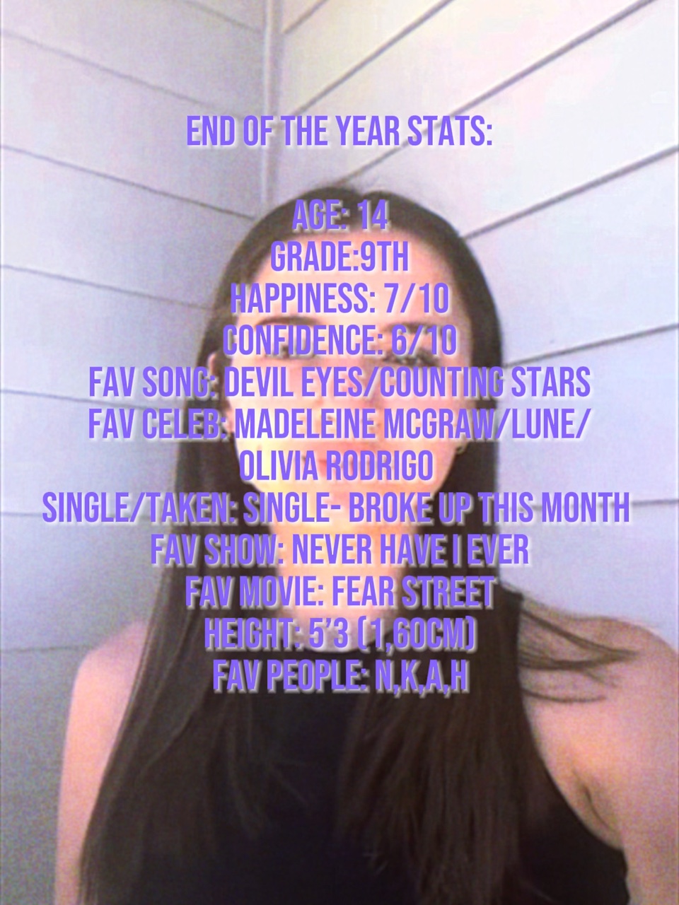 End of the year:D