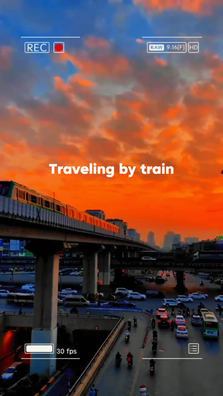 traveling by train