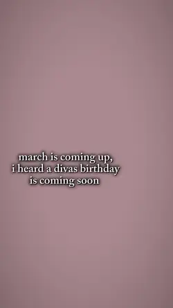 march is coming up