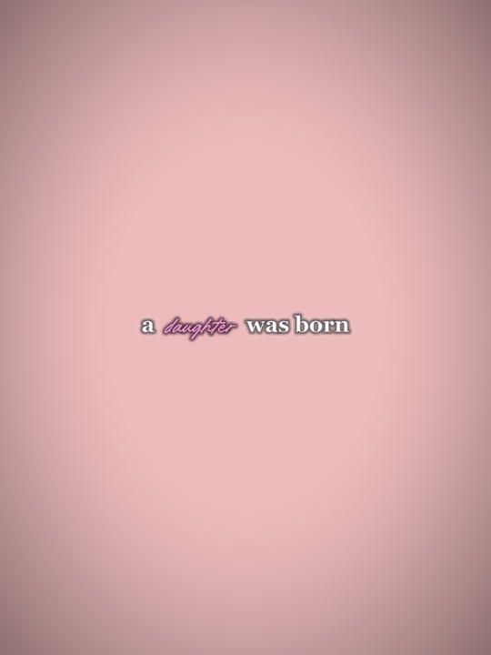 a daughter was born