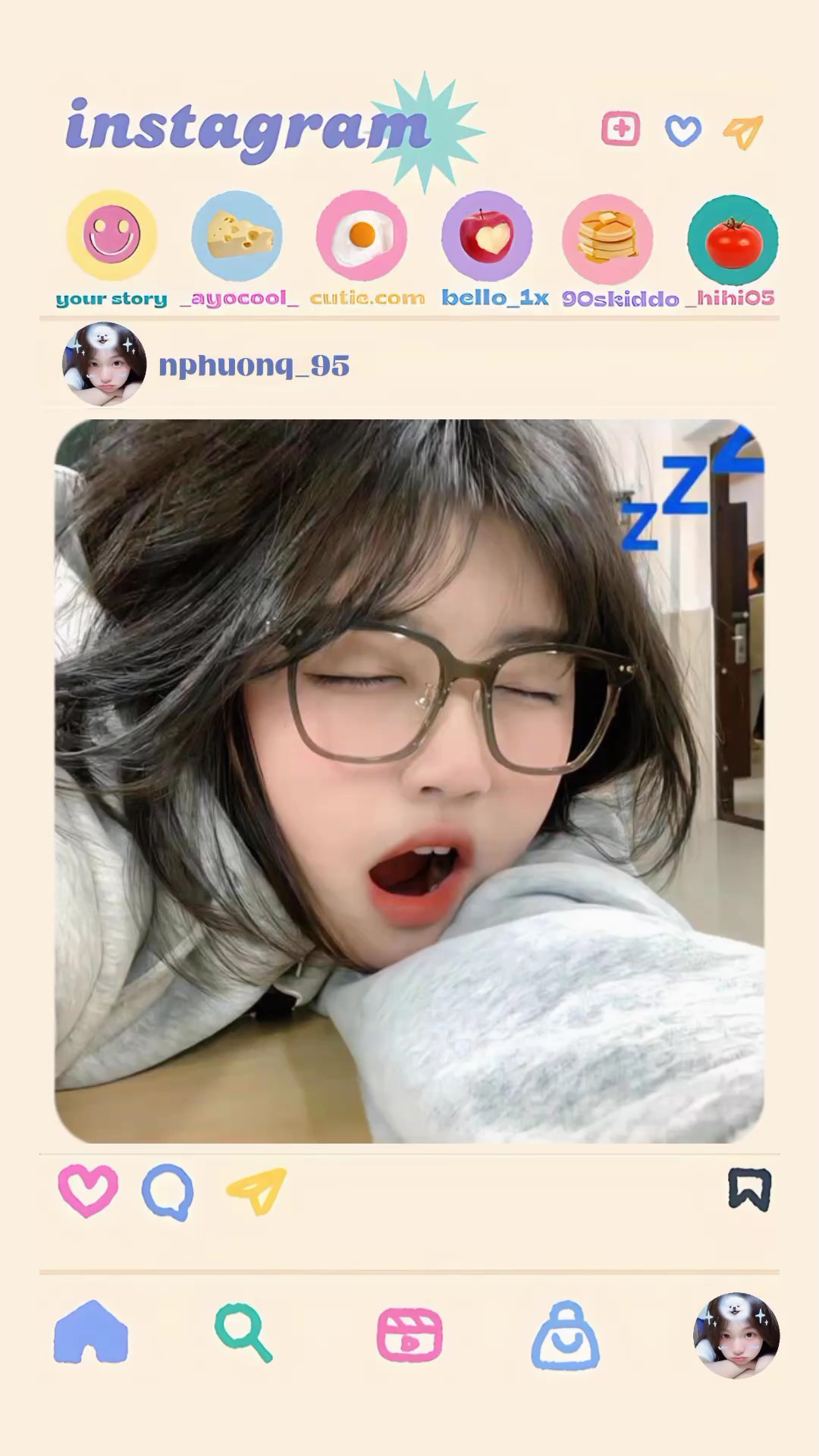 khung instagram lucu