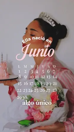 Ella nació en Junio 