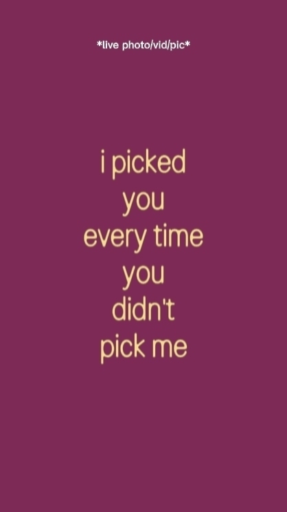 I Picked You 