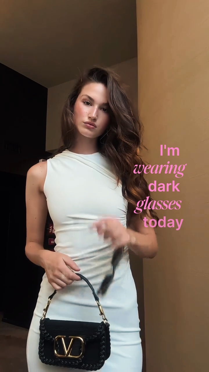 wearing dark glasses