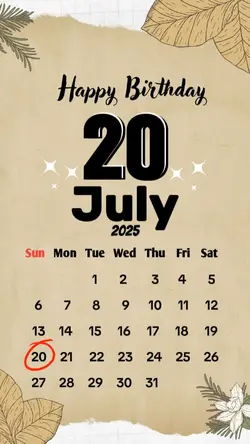 birthday 20 july