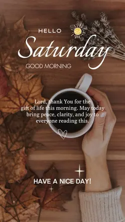 It’s a nice Saturday