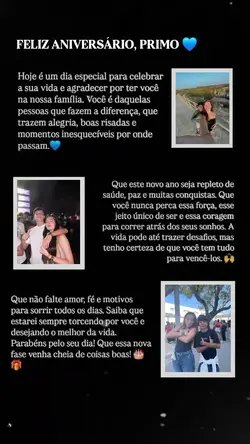 Parabéns primo