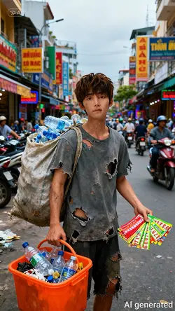 Ai bán vé số ve chai