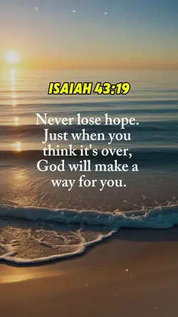 Never lose hope