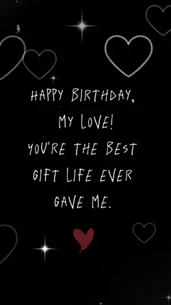 Bday my love