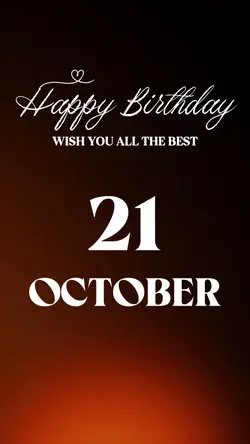 HBD 21 OCTOBER