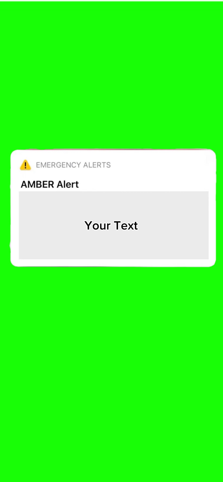 ALERTA DE ÁMBAR FALSA