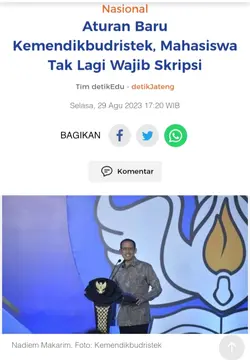 skripsi ditiadakan
