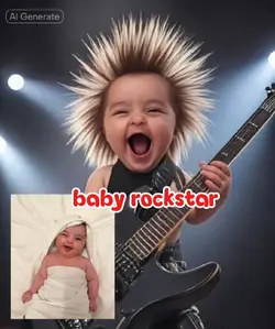 Baby rockstar