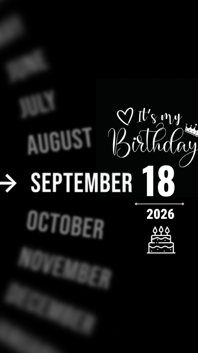 Meu aniversário 18 set
