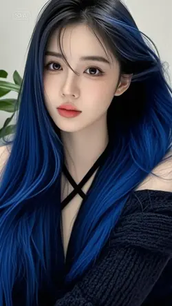 blue hair