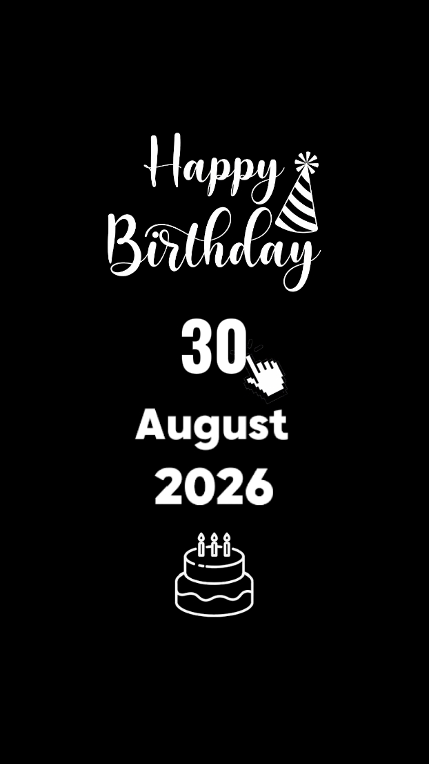 BDAY SON 30 AUGUST