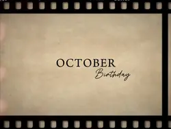 October birthday