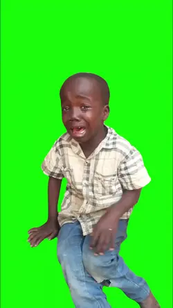 African boy crying 