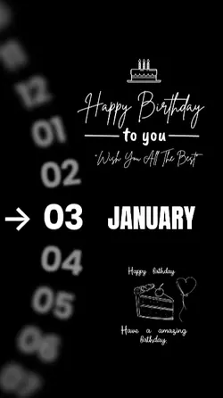 HBD 3 JANUARY