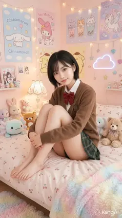 ai美少女のあぐら