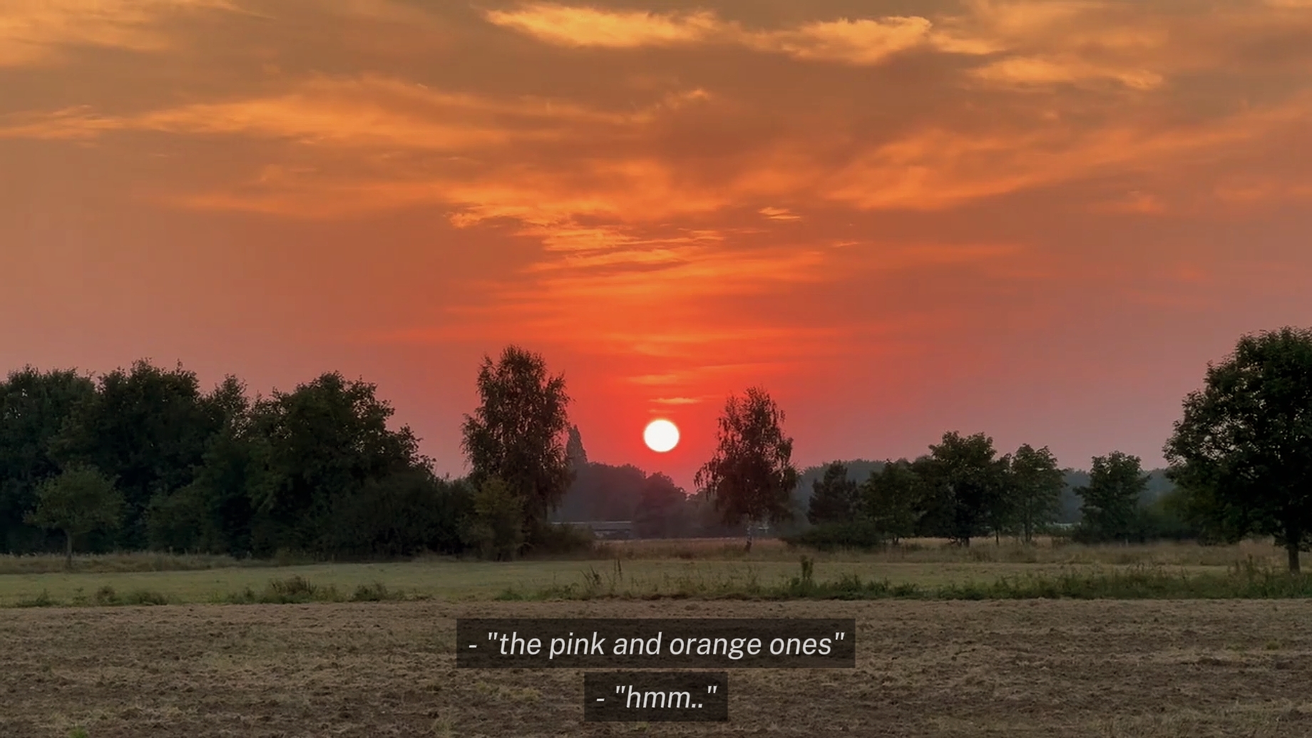Danke an die Sonnenuntergänge