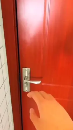 behind the door