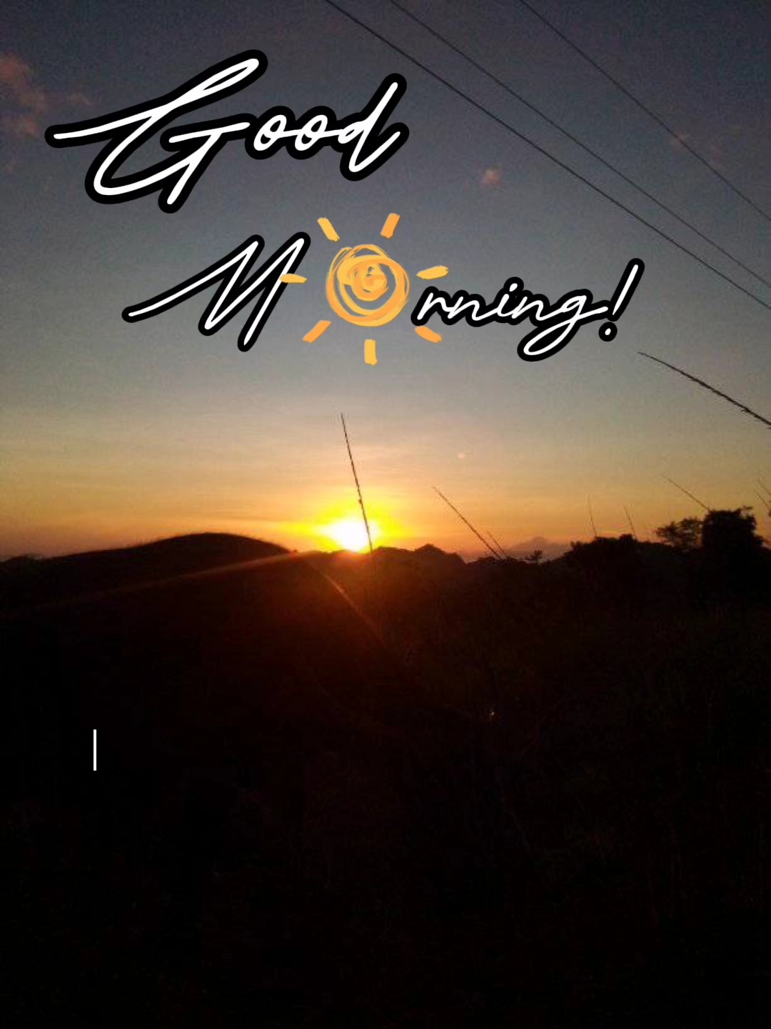 Selamat pagi! 