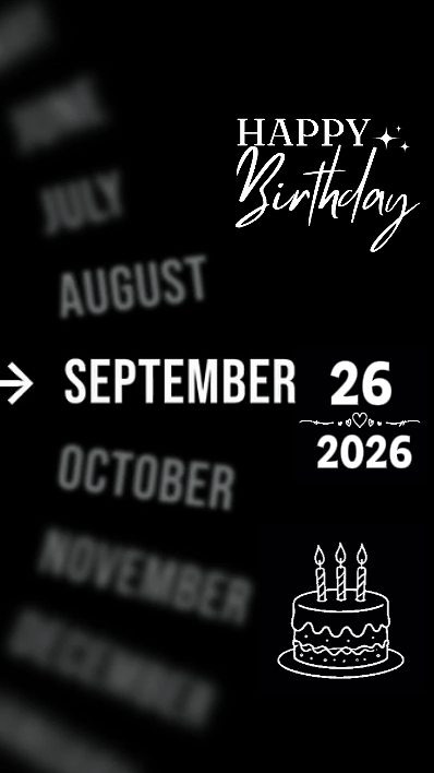 HBD 26 DE SEPTIEMBRE