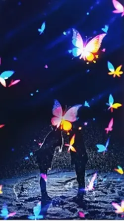 Fluorescent Butterfl