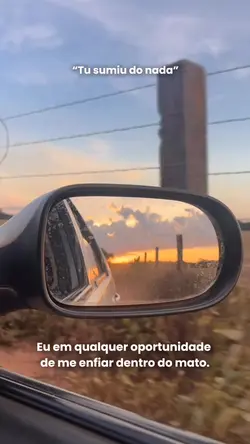 Tu sumiu do nada
