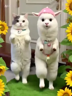 アルパカとダンスをする