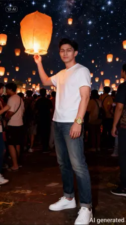 Aiลอยโคมเท่