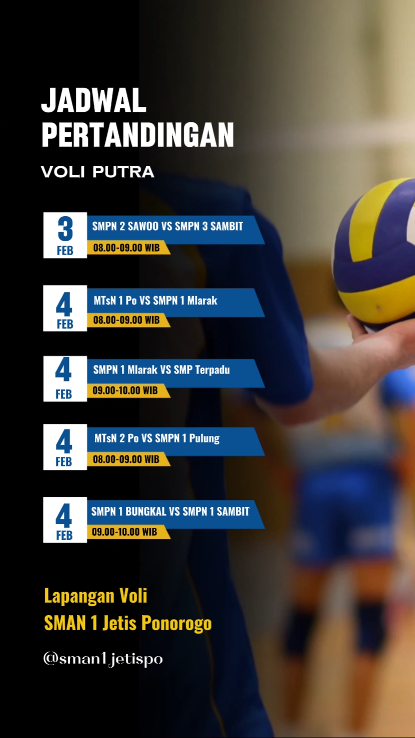 Jadwal Pertandingan