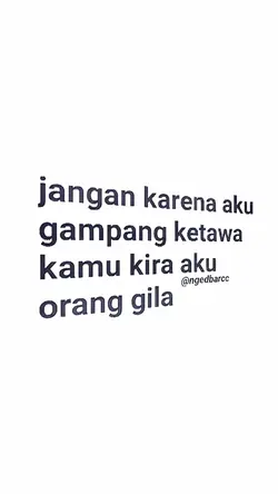 JANGAN KARENA AKU