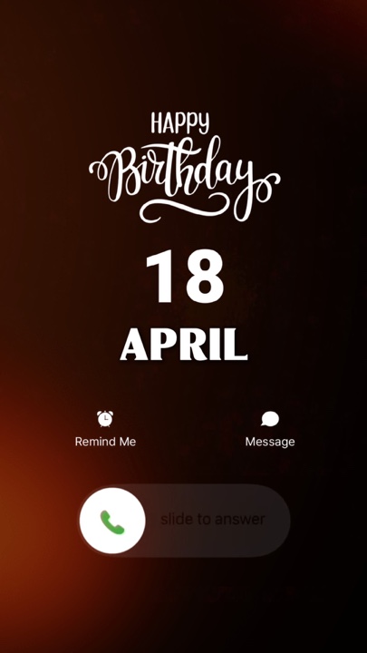 HBD 18 APRIL 2026