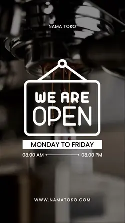 we are open