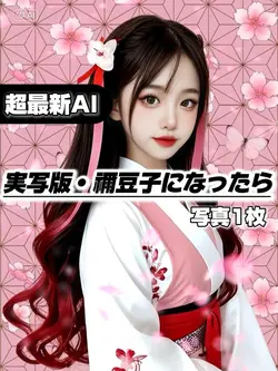 【超最新AI実写版◆禰豆子になったら！】