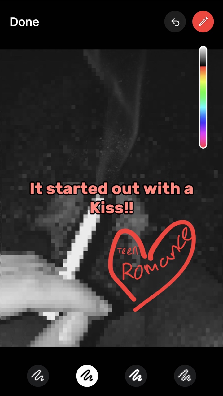 It was only a kiss😻
