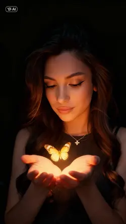 Photo with butterfly