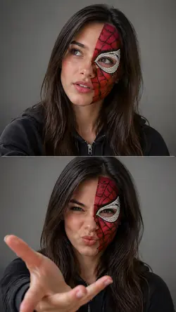 Spider-Makeup Diptych