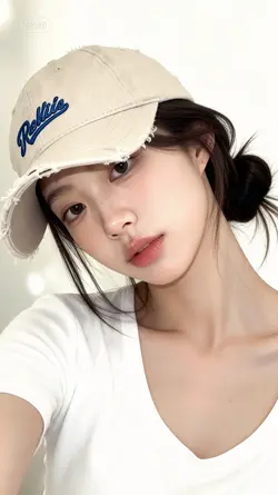 AI selfie with hat