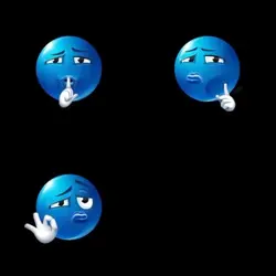 Blue emojis