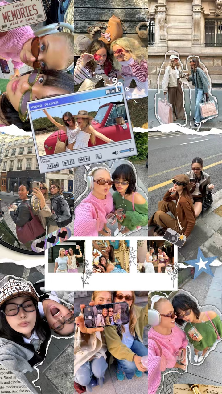 Y2K photo collage